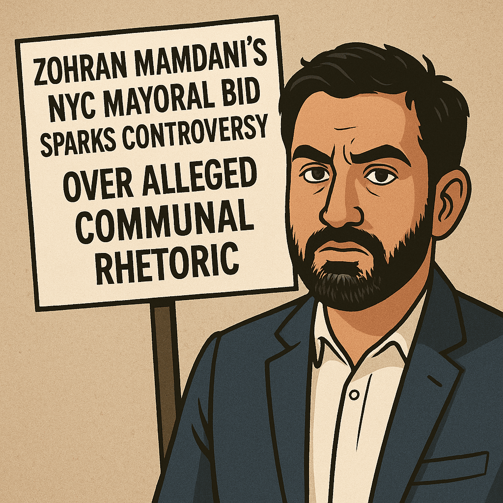 Zohran Mamdani’s NYC Mayoral Bid Sparks Controversy Over Alleged Communal Rhetoric