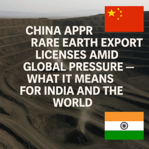 China Approves Rare Earth Export Licenses Amid Global Pressure — What It Means for India and the World